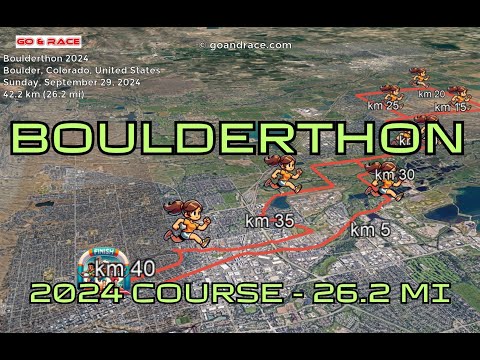 Boulderthon 2024: fly over the marathon course! Video of the race path.