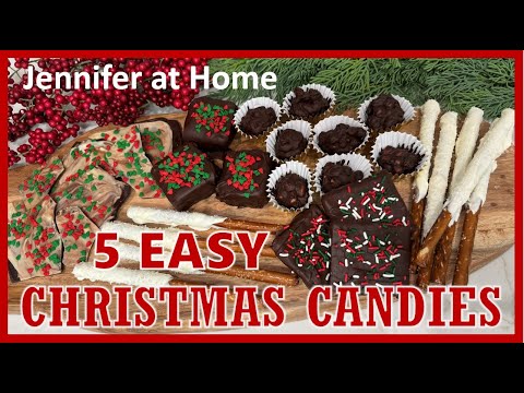 5 EASY CHRSITMAS CANDIES #candy #christmascandy #christmas #CHOCOLATEDIPPED #CHOCOLATECANDY #PRETZEL