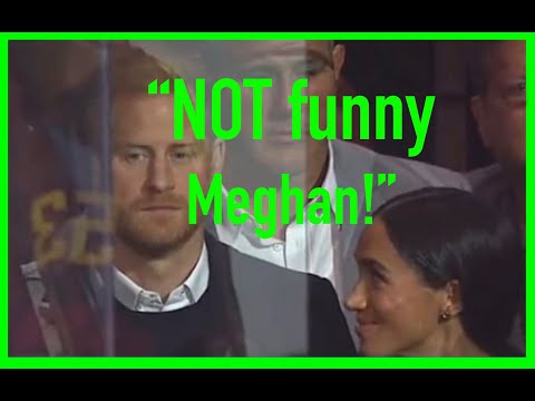 "NOT FUNNY" HARRY NOT AMUSED AT MEGHAN'S SNIGGERING AT SINGER. CANADIANS HAD ENOUGH OF HER.