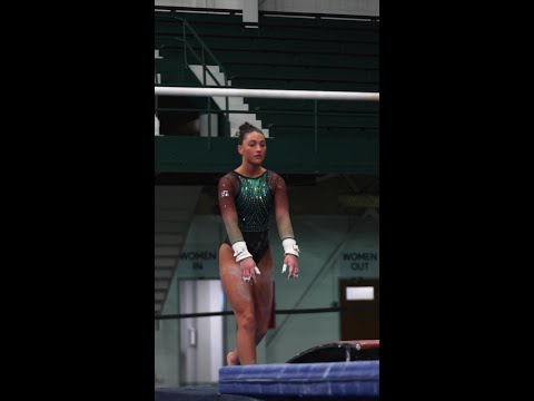 Delanie Harkness Uneven Bars G&W | Michigan State Gymnastics