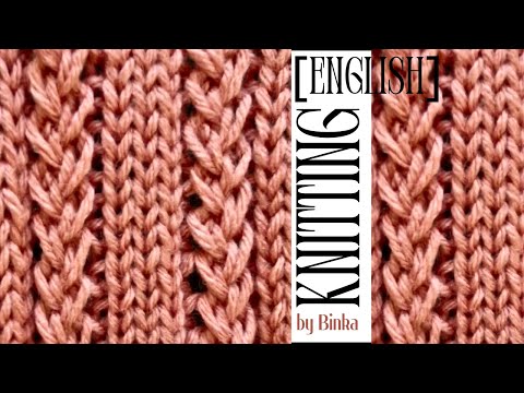 [English] A delicate sectional knitting pattern. How to knit.