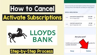 Cancel Subscription Lloyds | Reset Future Dated Direct Debit Payments | Stop Automatic Payments