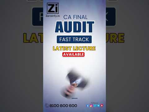 CA FINAL AUDIT FAST TRACK BY CA SHUBHAM KESWANI