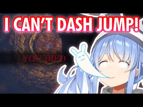 Pekora's Hilarious Chain Death Because She Can't Dash Jump