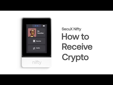 SecuX Nifty - How to Receive Crypto and Find Your Wallet Addresses