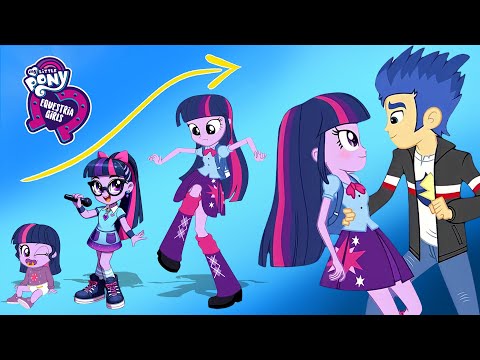 MLP Equestria Girls 46 Minutes Life After - Growing up Compilation | Carrtoon Wow