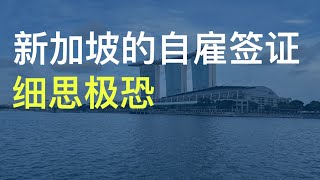 新加坡自雇工作签证，细思极恐 ｜ SG Self Employed Visa: Highly dangerous