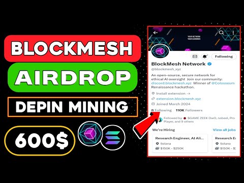 Blockmesh Airdrop Full Guide 😱 Blockmesh Tokenomics And supply 🤑 Crypto Free Airdrop 2024💲