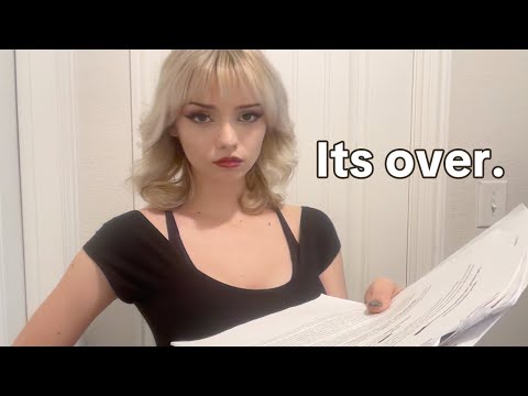 ASMR fed up wife hands you divorce papers (she hates you)