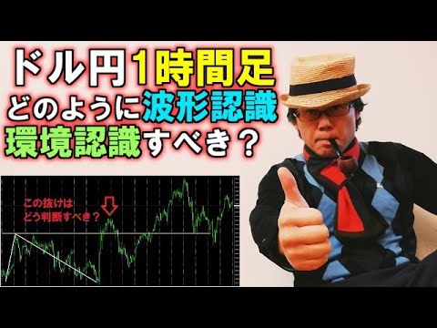 ドル円1時間足、どのように波形認識・環境認識すべき？