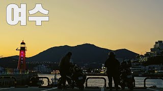 극한의 겨울 오토바이와 함께 떠나는 한국 최고의 남쪽 끝 밤바다 여행 600KM | 4k화질 | 포르자750 AK550