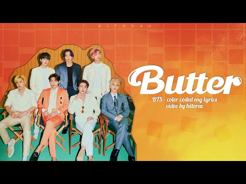 BTS (방탄소년단) — Butter Color Coded Lyrics ENG