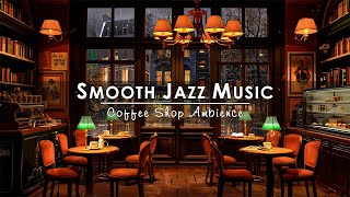 Jazz Relaxing Music & Cozy Coffee Shop Ambience☕Smooth Jazz Instrumental Music to Work, Study, Focus