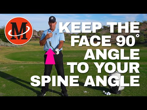 Keep The Face 90 Degrees To Your Spine Angle // Malaska Golf