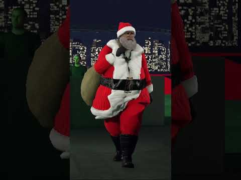 Santa Claus enters the ring in #WWE2K24