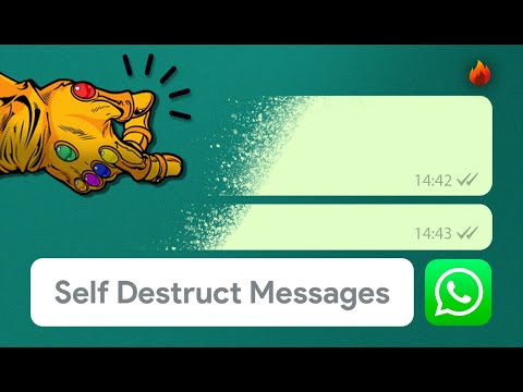 WhatsApp Self-Destruct Messages