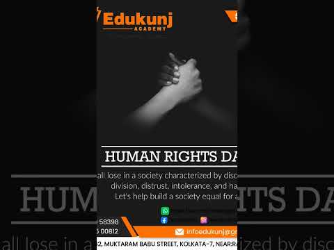 Greetings from EDUKUNJ ACADEMY   #humanrightsday #humanrights #freedom #equality #shorts