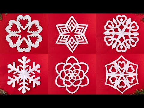 Easy DIY Paper Snowflake Tutorial ❄️  How to Make 6 Snowflakes from A4 or Letter Size Paper