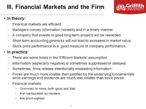 Module 1  Stakeholders and the Firm