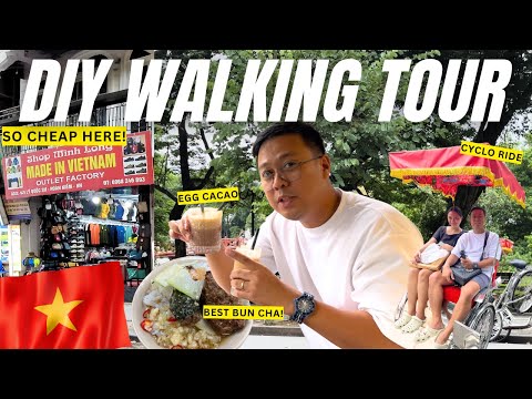 DIY Walking Tour in Hanoi: Michelin Food, Pasalubong Finds, & Cyclo Ride | Vietnam 2024