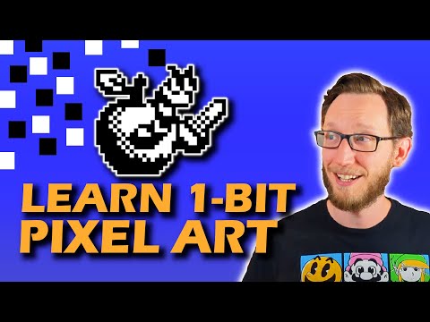 Let's Learn How to Make 1-Bit Pixel Art! (NOKIA ART JAM 2)