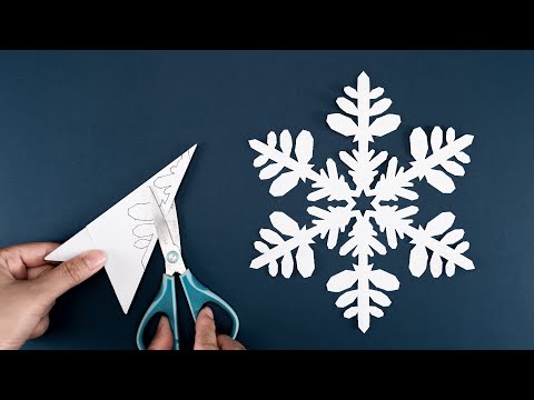 Pretty Paper Snowflakes - Real Snow Crystals - Christmas Ornaments