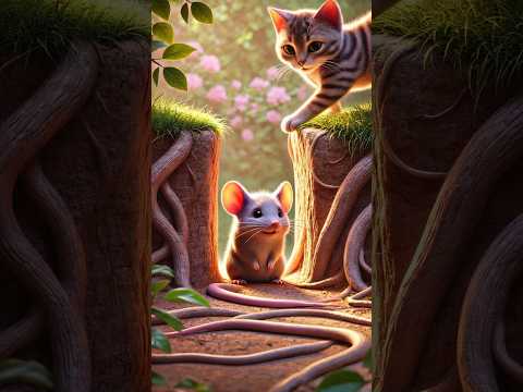 Kitten and Little Mouse's Story Melody: Hide and Seek #cute #music #cutemusicact #3d #kitten #mice