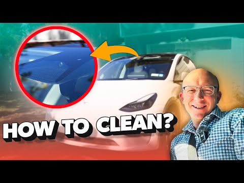 How to Clean Tesla's Front Camera Windshield on Model 3 Model Y