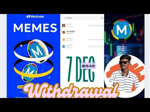 memeland memes coin deposit and withdrawal hotcoin exchange strat in 7 dec #memeland #hotcoin #memes