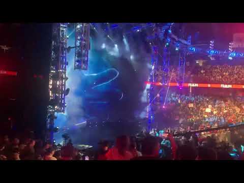 AJ Styles Botched Pyro Entrance RAW 3/21/22 @ Allstate Arena