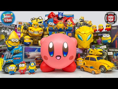 Satisfying Unboxing of MINIONS & PLUSH KIRBY Disaster Experimental Toys & BUMBLEBEE Transformers