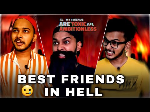 Best Friends In Hell 👿😵‍💫 All My Friends Are Toxic(part 3)😳🤥 #shorts #funny #comedy #memes