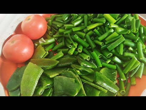 Green Onion Or Flat Beans Ki Sabji |  Hare Pyaz Ki Sabji | সিম ও পিয়াজ কলির সবজি