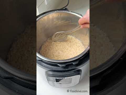 Cook Brown Rice in Instant Pot - Steamed Brown Rice in Instant Pot