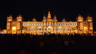 Mysore Palace at night, before the bulbs were turned on! What a lovely sight! Must see in Mysore 😍