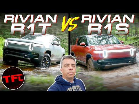 Rivian R1S SUV vs R1T Truck - And The Better Off-Roader is…