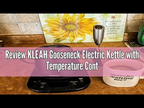 Review KLEAH Gooseneck Electric Kettle with Temperature Control - 0.8L Automatic Shut Off Tea & Coff