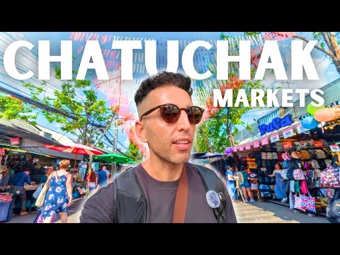 Exploring the WORLDS LARGEST MARKET! - Chatuchak Weekend Markets in Bangkok  🇹🇭