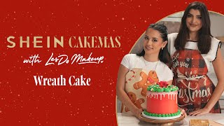 How to Decorate a Holiday Wreath Cake | SHEIN Cakemas with LesDoMakeup