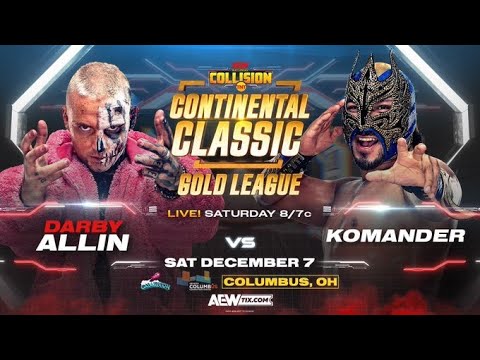 AEW Collision Darby Allin vs Komander Continental Classic (SIM)