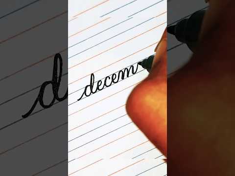 December🤍 #handwriting  #shorts