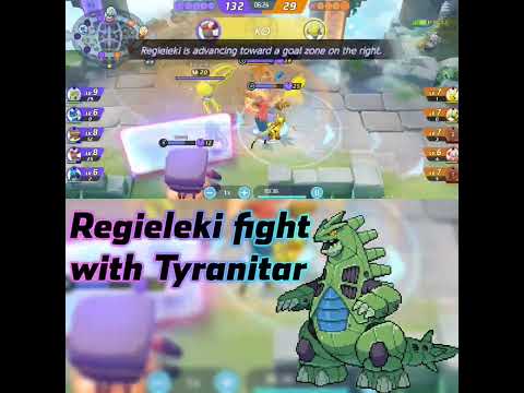 Regieleki fight with Tyranitar  #T.R.B.Gaming YT#pokemonunite #shortspokemonunite #virl#shorts