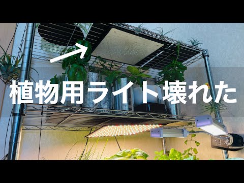 植物育成用ライトが壊れました､､､