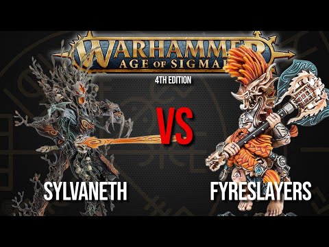 Sylvaneth Vs Fyreslayers  - Warhammer AoS 4th Edition