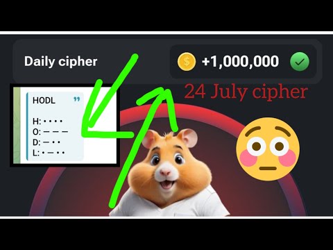 🧑‍💻Today's Daily Cipher Morse Code || 24 July || cipher Hamster Kombat ✓ ||