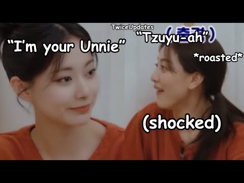 twice tzuyu pretends to be unnie and roasting jihyo *savage maknae*