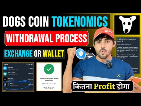 Dogs Coin Withdrawal , Listing, Tokenomics Full Process || How To Claim Dogs Coin In Wallet