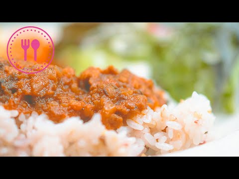 VEGAN KEEMA CURRY cooked with LOCAL VEGETABLES in Shibuya, JAPAN