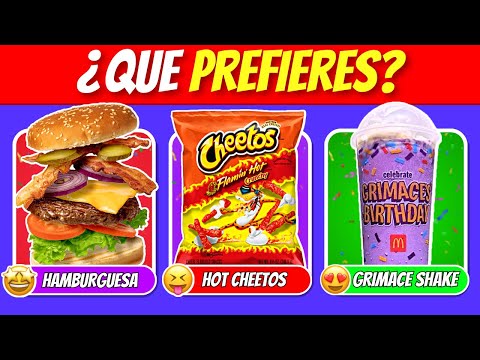 ¿Que Prefieres…? Edicion COMIDA🍟🍔