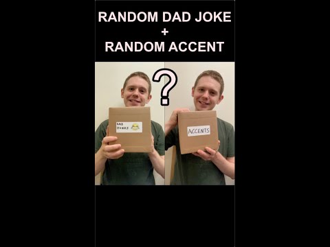 Telling a Random Dad Joke in a Random Accent #Shorts